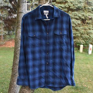 SONOMA Blue / Black Flannel NWOT